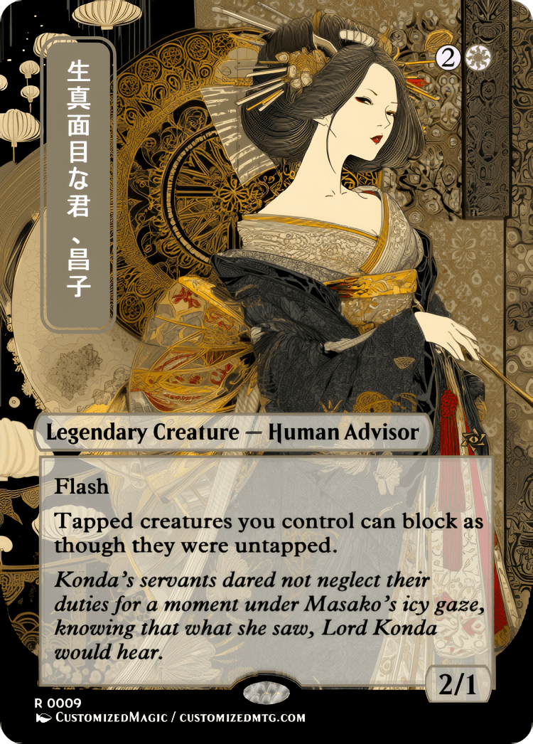 Masako The Humorless | Magic The Gathering Proxy Cards