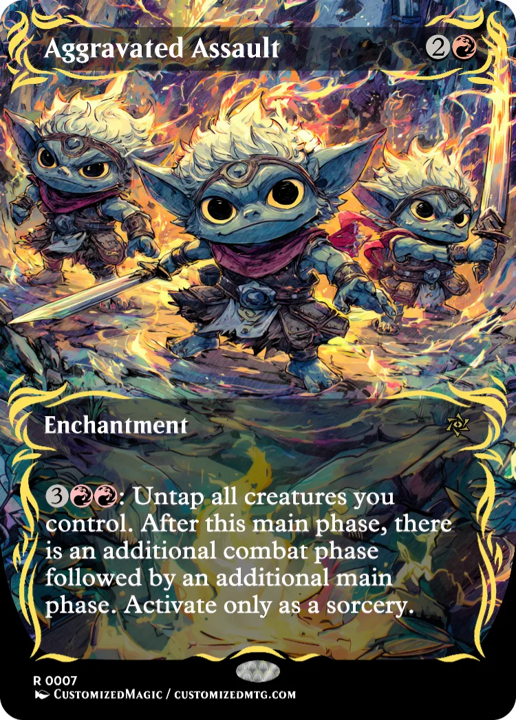 Aggravated Assault | Aggravated Assault.6 | Magic the Gathering / MTG Proxy Cards | Aether Vial