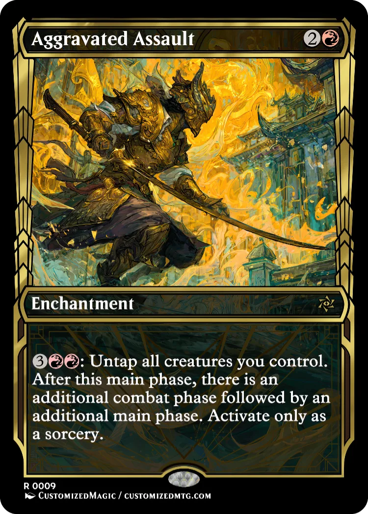 Aggravated Assault | Aggravated Assault.8 | Magic the Gathering / MTG Proxy Cards | Aether Vial