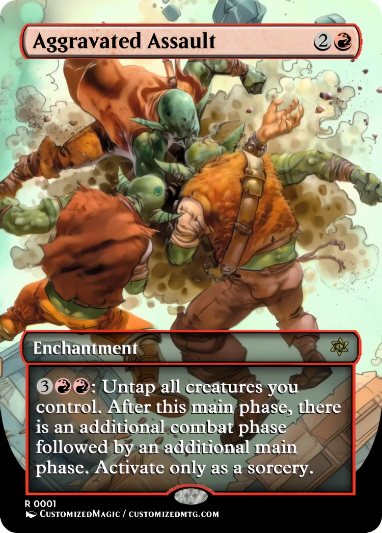 Aggravated Assault | Aggravated Assault | Magic the Gathering / MTG Proxy Cards | Aether Vial