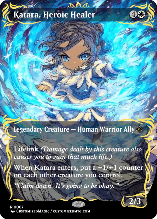 katara mtg card Avatar: The Last Airbender MTG Katara's Tides of Battle Prerelease main image 0