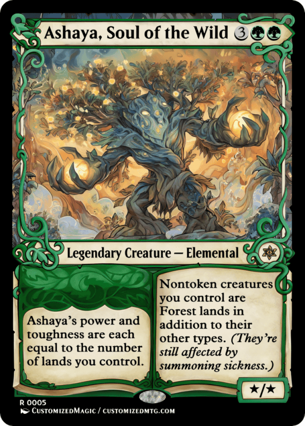 Ashaya, Soul Of The Wild | Magic The Gathering Proxy Cards