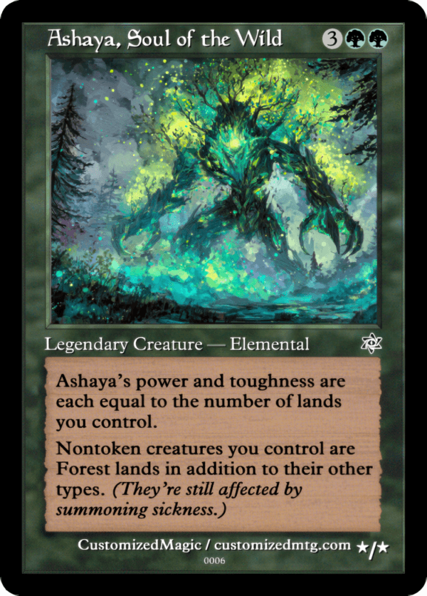 Ashaya, Soul Of The Wild | Magic The Gathering Proxy Cards