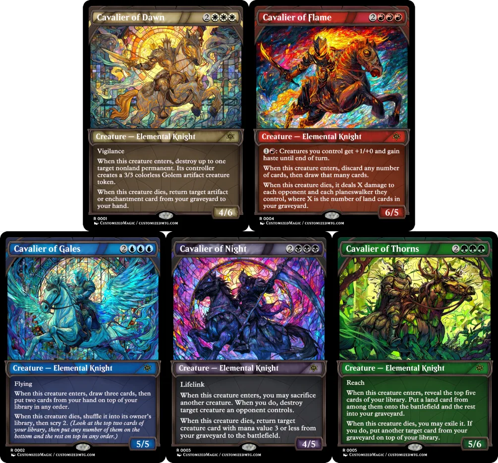 Cavalier Elemental Knight Cycle