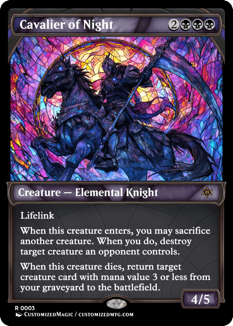 Cavalier Elemental Knight Cycle | Cavalier of Night | Magic the Gathering / MTG Proxy Cards | Magic the Gathering Proxy Cards Cavalier Elemental Knight Cycle | Cavalier of Night | Magic the Gathering / MTG Proxy Cards | Magic the Gathering Proxy Cards