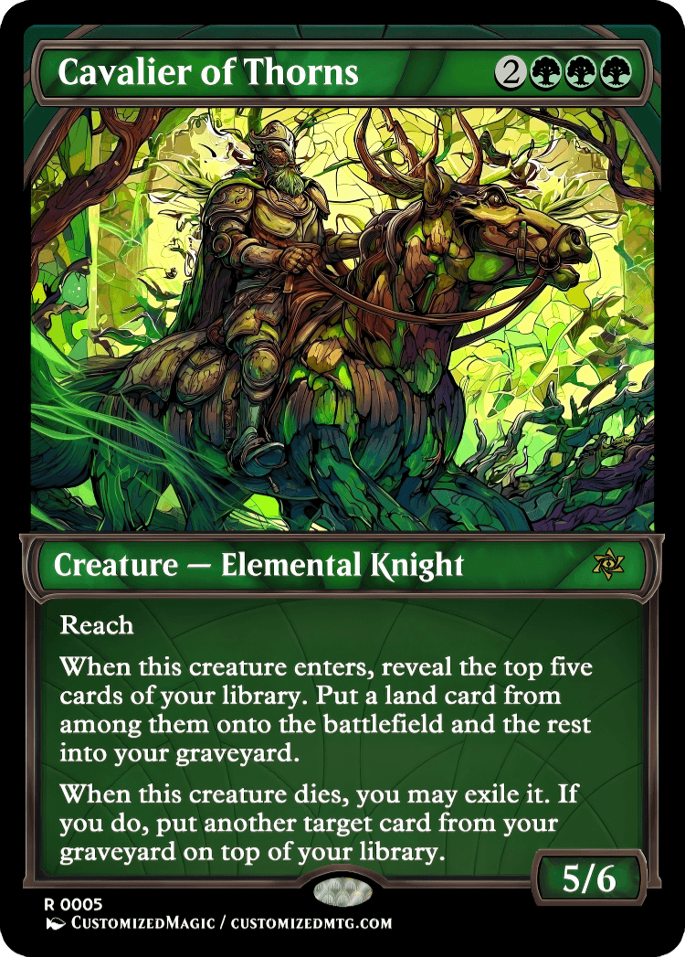 Cavalier Elemental Knight Cycle | Cavalier of Thorns | Magic the Gathering / MTG Proxy Cards | Magic the Gathering Proxy Cards Cavalier Elemental Knight Cycle | Cavalier of Thorns | Magic the Gathering / MTG Proxy Cards | Magic the Gathering Proxy Cards