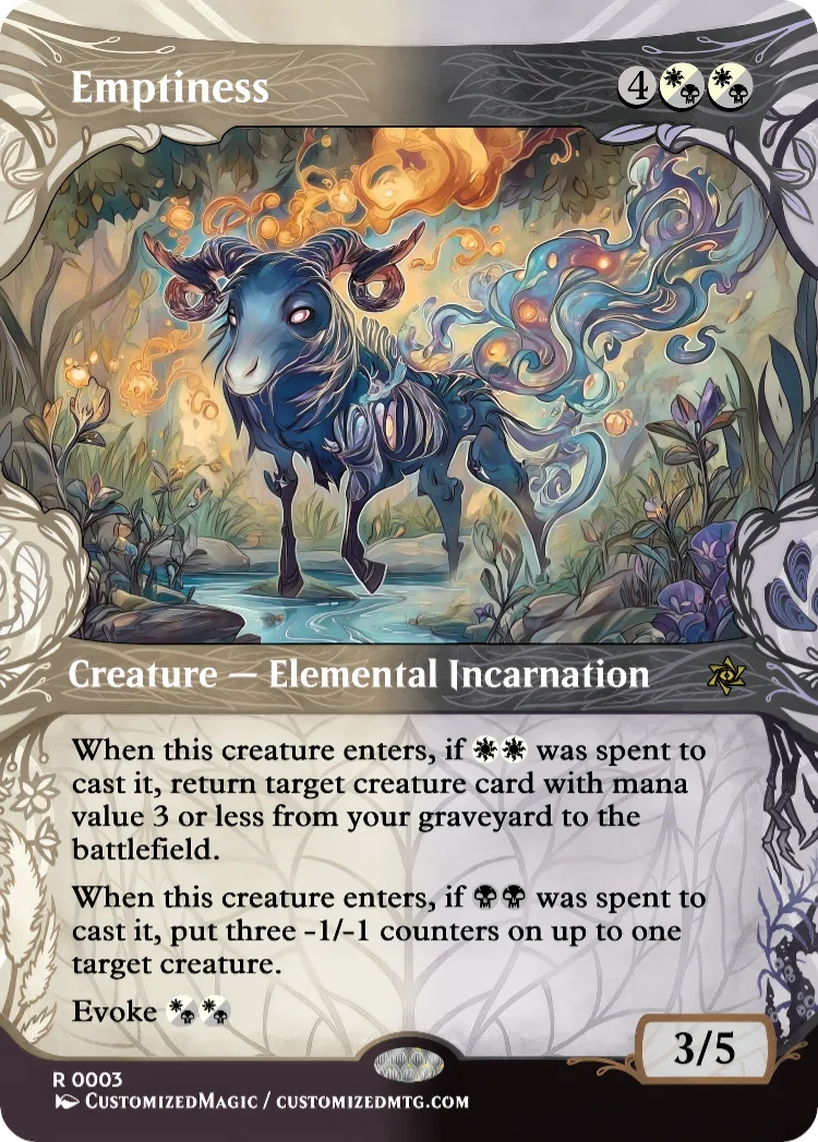 Lorwyn Eclipsed - Elemental Incarnation Cycle | Emptiness | Magic the Gathering / MTG Proxy Cards | Magic the Gathering Proxy Cards