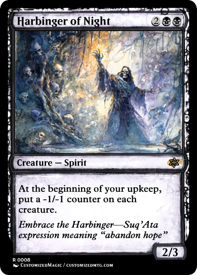Harbinger of Night | Harbinger of Night.7 | Magic the Gathering / MTG Proxy Cards | Magic the Gathering Proxy Cards