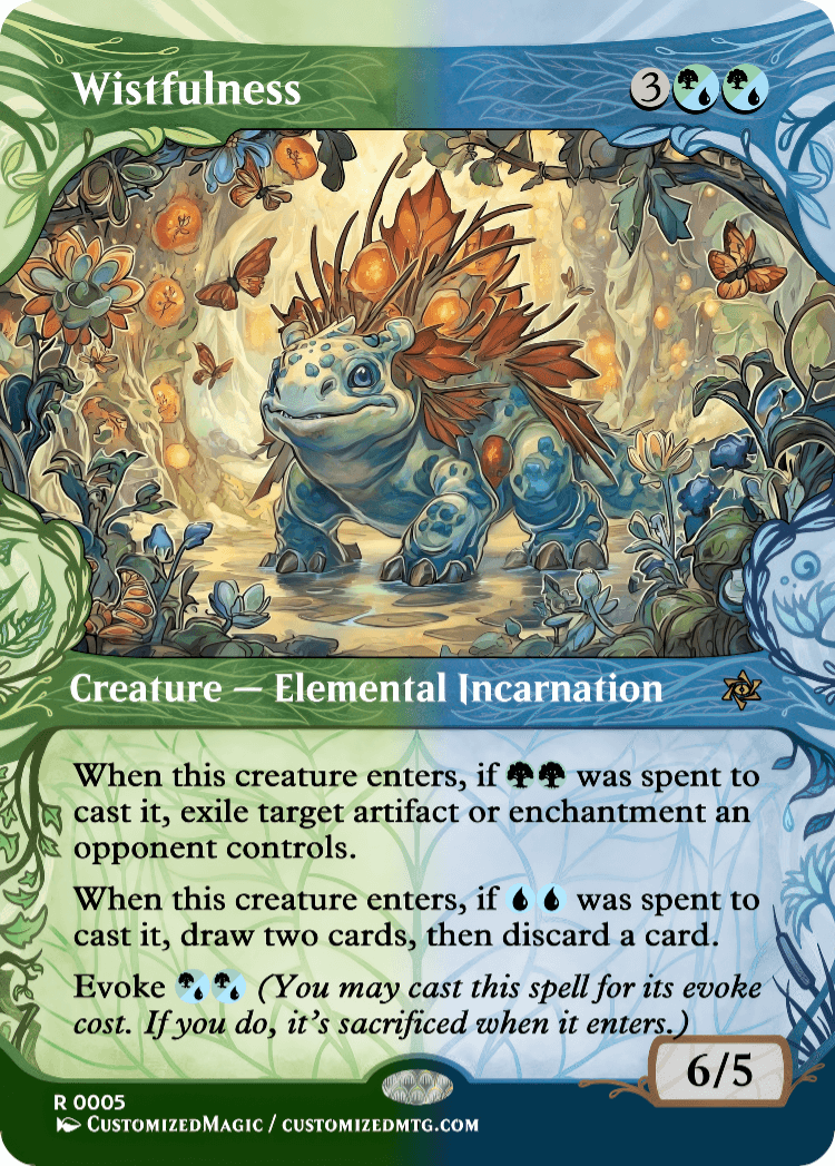 Lorwyn Eclipsed - Elemental Incarnation Cycle | Wistfulness | Magic the Gathering / MTG Proxy Cards | Magic the Gathering Proxy Cards Lorwyn Eclipsed - Elemental Incarnation Cycle | Wistfulness | Magic the Gathering / MTG Proxy Cards | Magic the Gathering Proxy Cards