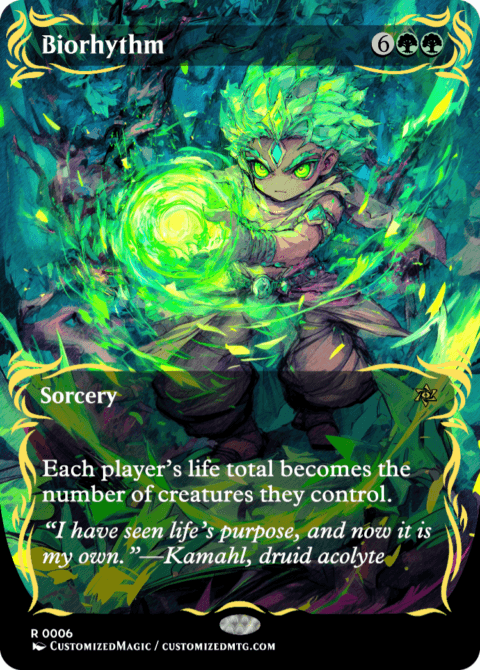 Magic: The Gathering – Bioritmo (Biorhythm) – Carta Rara Set Onslaught (ONS) – MTG Singola - 5