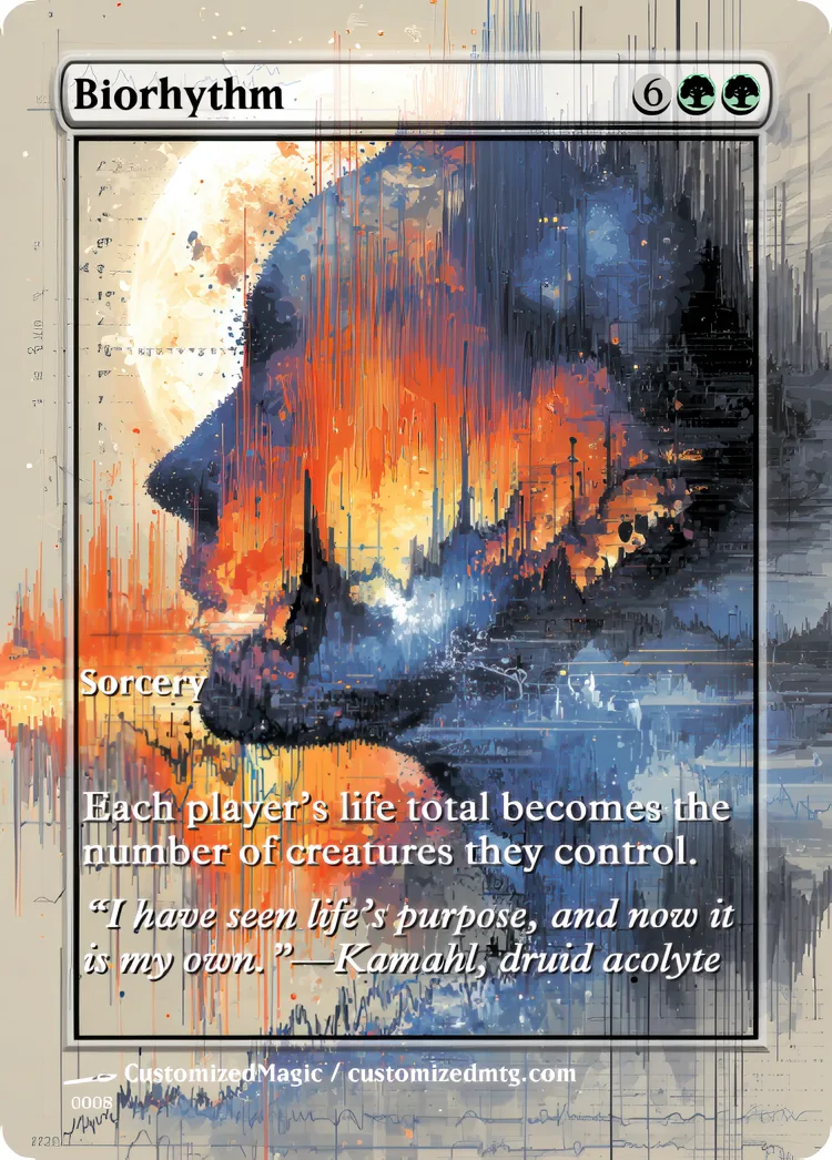 Biorhythm | Biorhythm.7 | Magic the Gathering / MTG Proxy Cards | Magic the Gathering Proxy Cards