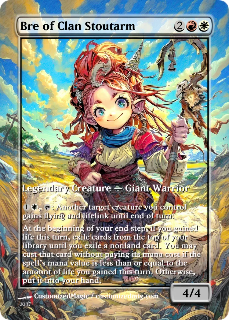 Lorwyn Eclipsed Commanders - Chibi Edition | Bre of Clan Stoutarm | Magic the Gathering / MTG Proxy Cards | Magic the Gathering Proxy Cards