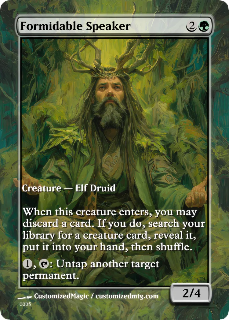 Formidable Speaker | Formidable Speaker.4 | Magic the Gathering / MTG Proxy Cards | Magic the Gathering Proxy Cards