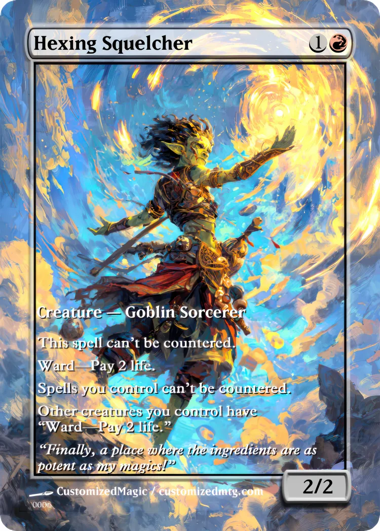Hexing Squelcher | Hexing Squelcher.5 | Magic the Gathering / MTG Proxy Cards | Magic the Gathering Proxy Cards