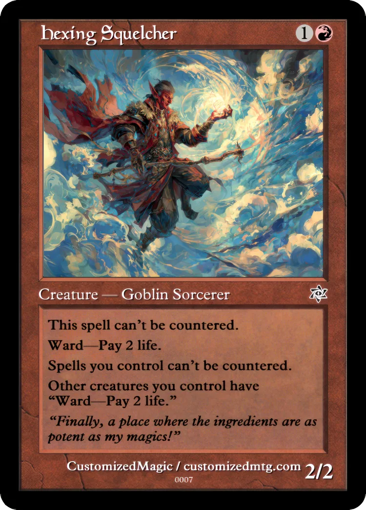 Hexing Squelcher | Hexing Squelcher.6 | Magic the Gathering / MTG Proxy Cards | Magic the Gathering Proxy Cards