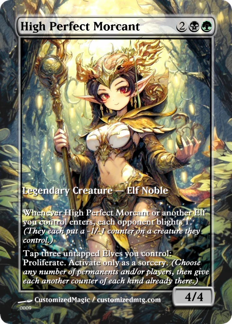 Lorwyn Eclipsed Commanders - Chibi Edition | High Perfect Morcant | Magic the Gathering / MTG Proxy Cards | Magic the Gathering Proxy Cards