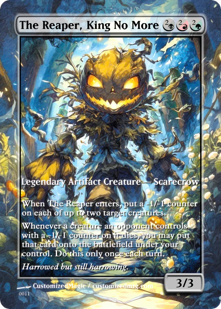 Lorwyn Eclipsed Commanders - Chibi Edition | The Reaper King No More | Magic the Gathering / MTG Proxy Cards | Magic the Gathering Proxy Cards