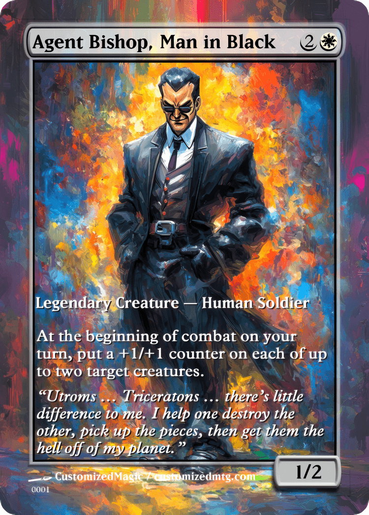 Teenage Mutant Ninja Turtles Commanders - Oil Painted Edition Part 1 of 2 | Agent Bishop Man in Black | Magic the Gathering / MTG Proxy Cards | Magic the Gathering Proxy Cards Teenage Mutant Ninja Turtles Commanders - Oil Painted Edition Part 1 of 2 | Agent Bishop Man in Black | Magic the Gathering / MTG Proxy Cards | Magic the Gathering Proxy Cards