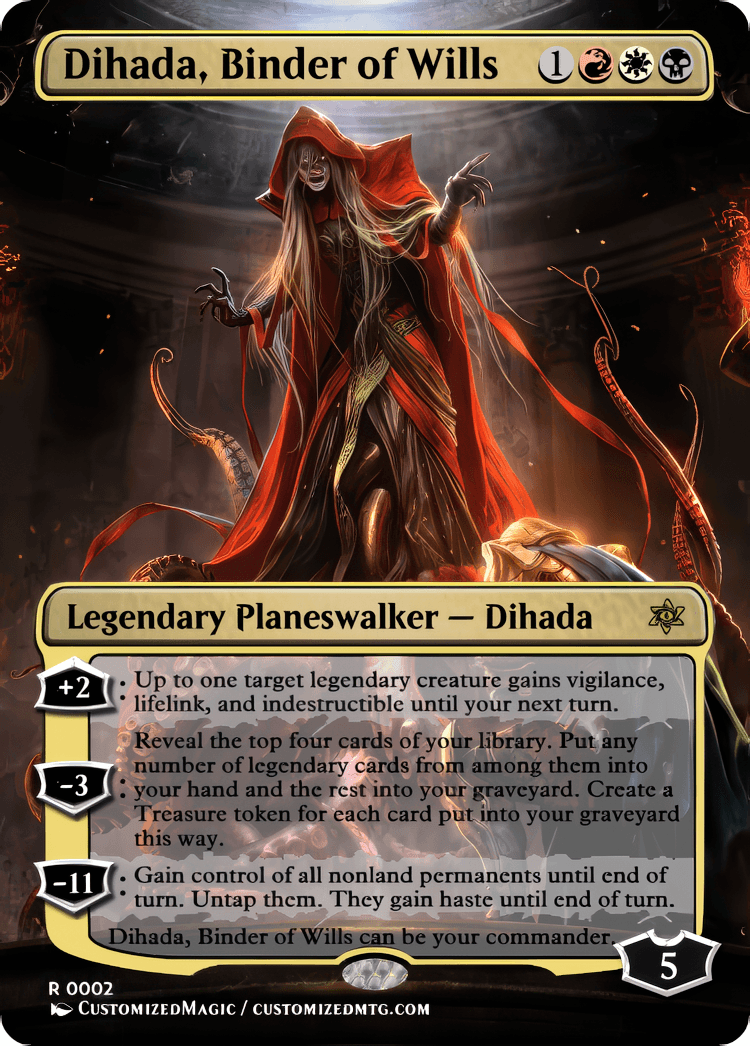 Dihada, Binder of Wills | Dihada Binder of Wills.12 | Magic the Gathering / MTG Proxy Cards | Dihada, Binder of Wills | Dihada Binder of Wills.12 | Magic the Gathering / MTG Proxy Cards |