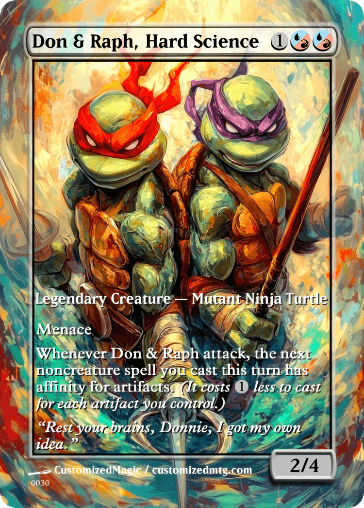Teenage Mutant Ninja Turtles Commanders - Oil Painted Edition Part 1 of 2 | Don Raph Hard Science | Magic the Gathering / MTG Proxy Cards | Magic the Gathering Proxy Cards Teenage Mutant Ninja Turtles Commanders - Oil Painted Edition Part 1 of 2 | Don Raph Hard Science | Magic the Gathering / MTG Proxy Cards | Magic the Gathering Proxy Cards