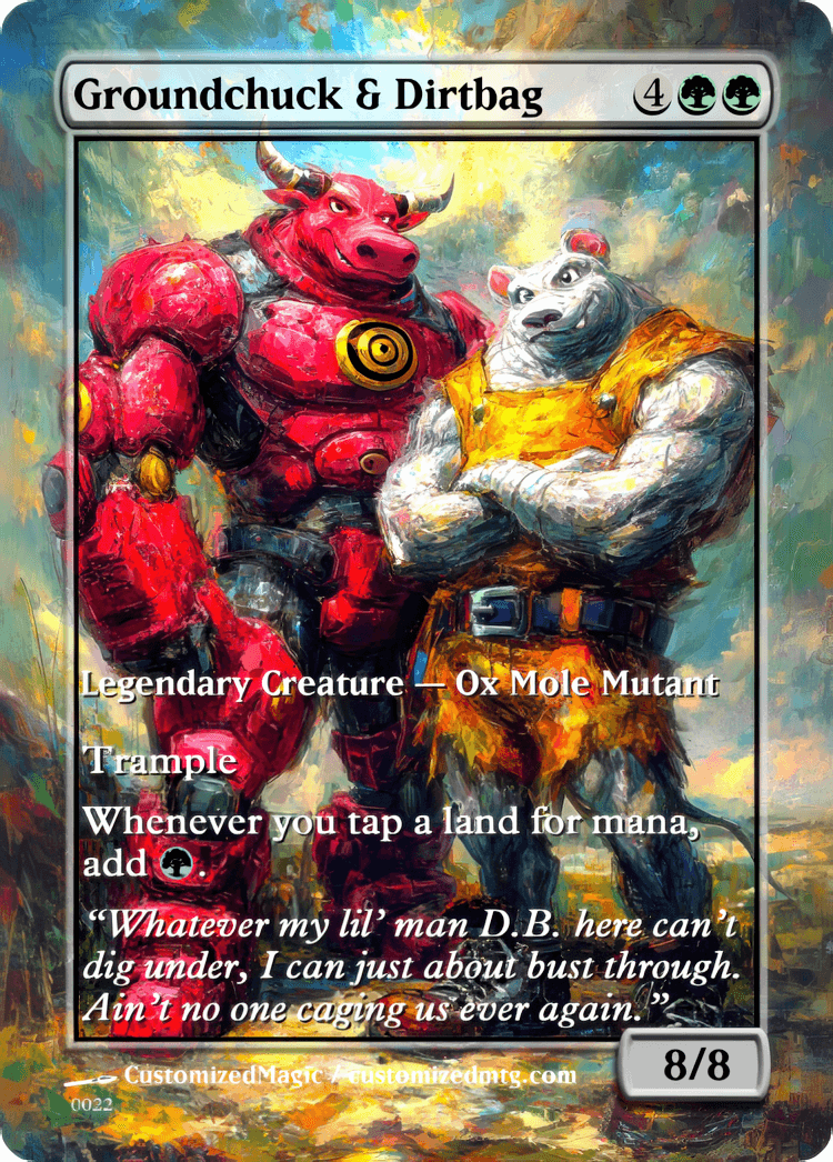 Teenage Mutant Ninja Turtles Commanders - Oil Painted Edition Part 1 of 2 | Groundchuck Dirtbag | Magic the Gathering / MTG Proxy Cards | Magic the Gathering Proxy Cards Teenage Mutant Ninja Turtles Commanders - Oil Painted Edition Part 1 of 2 | Groundchuck Dirtbag | Magic the Gathering / MTG Proxy Cards | Magic the Gathering Proxy Cards