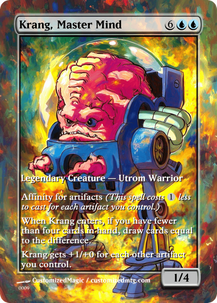 Teenage Mutant Ninja Turtles Commanders - Oil Painted Edition Part 1 of 2 | Krang Master Mind | Magic the Gathering / MTG Proxy Cards | Magic the Gathering Proxy Cards Teenage Mutant Ninja Turtles Commanders - Oil Painted Edition Part 1 of 2 | Krang Master Mind | Magic the Gathering / MTG Proxy Cards | Magic the Gathering Proxy Cards