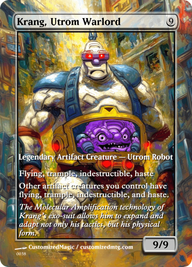 Teenage Mutant Ninja Turtles Commanders - Oil Painted Edition Part 1 of 2 | Krang Utrom Warlord | Magic the Gathering / MTG Proxy Cards | Magic the Gathering Proxy Cards Teenage Mutant Ninja Turtles Commanders - Oil Painted Edition Part 1 of 2 | Krang Utrom Warlord | Magic the Gathering / MTG Proxy Cards | Magic the Gathering Proxy Cards