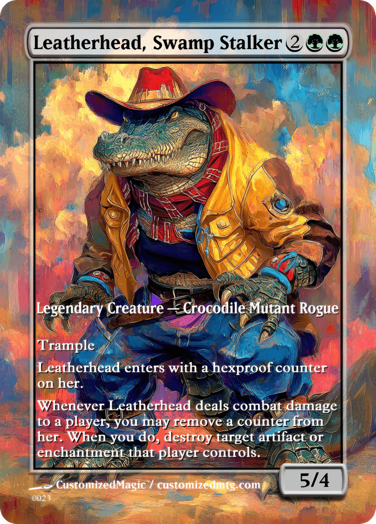 Teenage Mutant Ninja Turtles Commanders - Oil Painted Edition Part 1 of 2 | Leatherhead Swamp Stalker | Magic the Gathering / MTG Proxy Cards | Magic the Gathering Proxy Cards Teenage Mutant Ninja Turtles Commanders - Oil Painted Edition Part 1 of 2 | Leatherhead Swamp Stalker | Magic the Gathering / MTG Proxy Cards | Magic the Gathering Proxy Cards