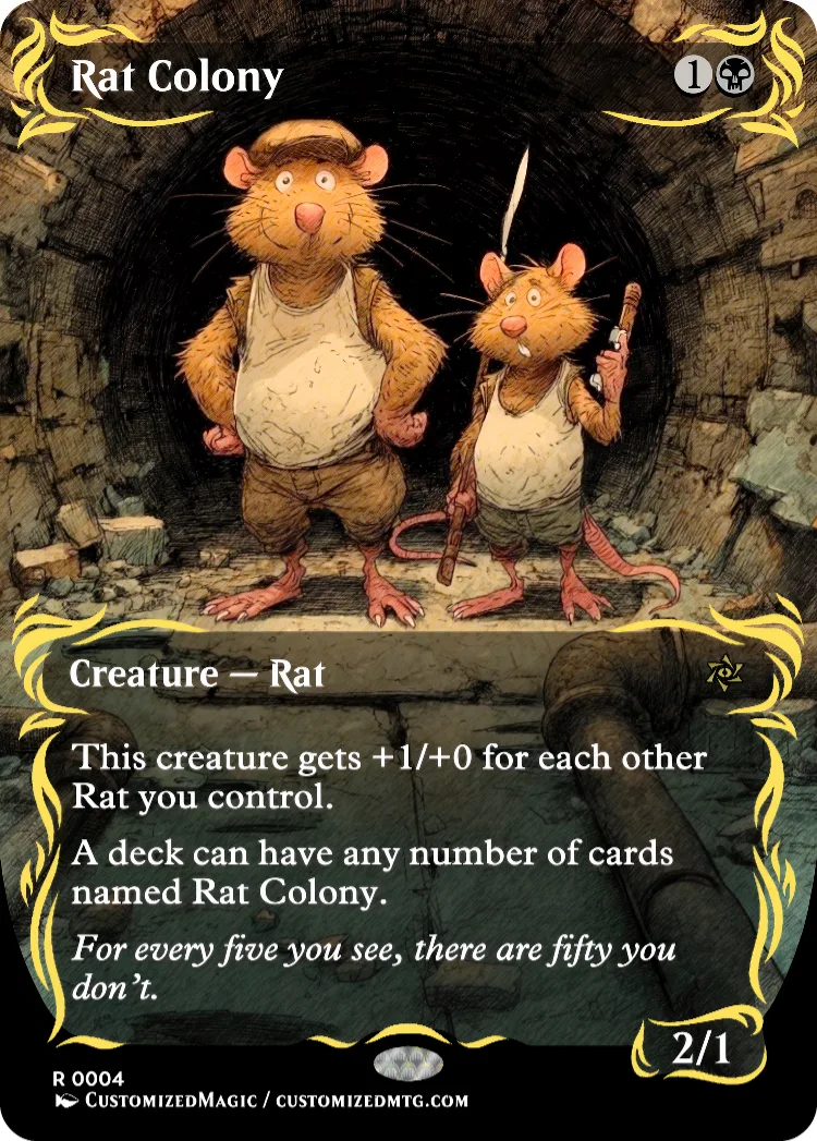 Rat Colony | Rat Colony.3 | Magic the Gathering / MTG Proxy Cards | Magic the Gathering Proxy Cards