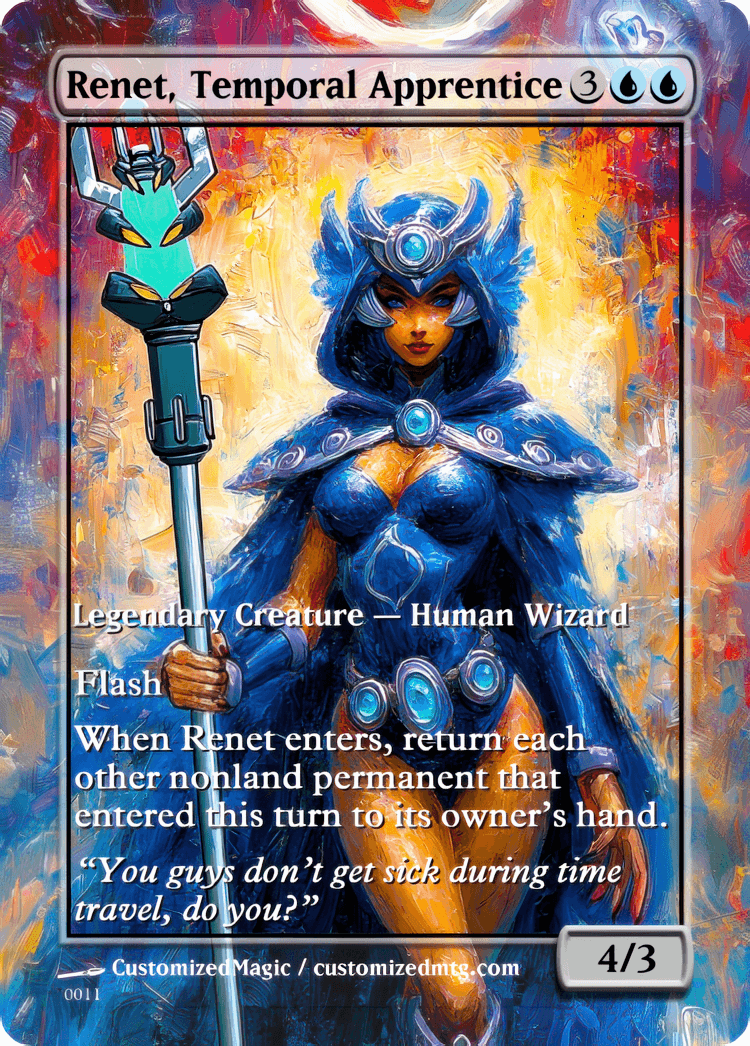 Teenage Mutant Ninja Turtles Commanders - Oil Painted Edition Part 2 of 2 | Renet Temporal Apprentice | Magic the Gathering / MTG Proxy Cards | Magic the Gathering Proxy Cards Teenage Mutant Ninja Turtles Commanders - Oil Painted Edition Part 2 of 2 | Renet Temporal Apprentice | Magic the Gathering / MTG Proxy Cards | Magic the Gathering Proxy Cards
