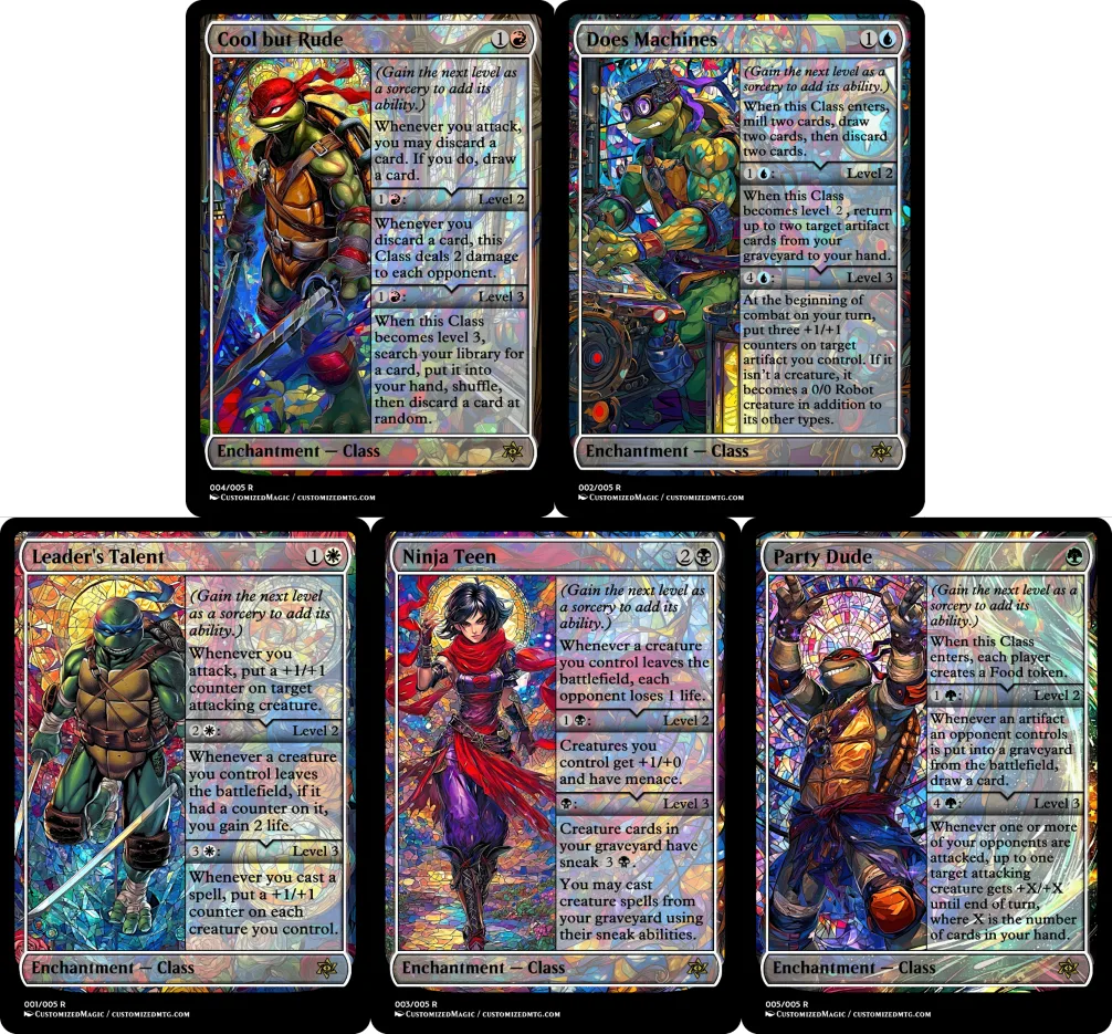 Teenage Mutant Ninja Turtles - Class Cycle - Stained Glass Edition