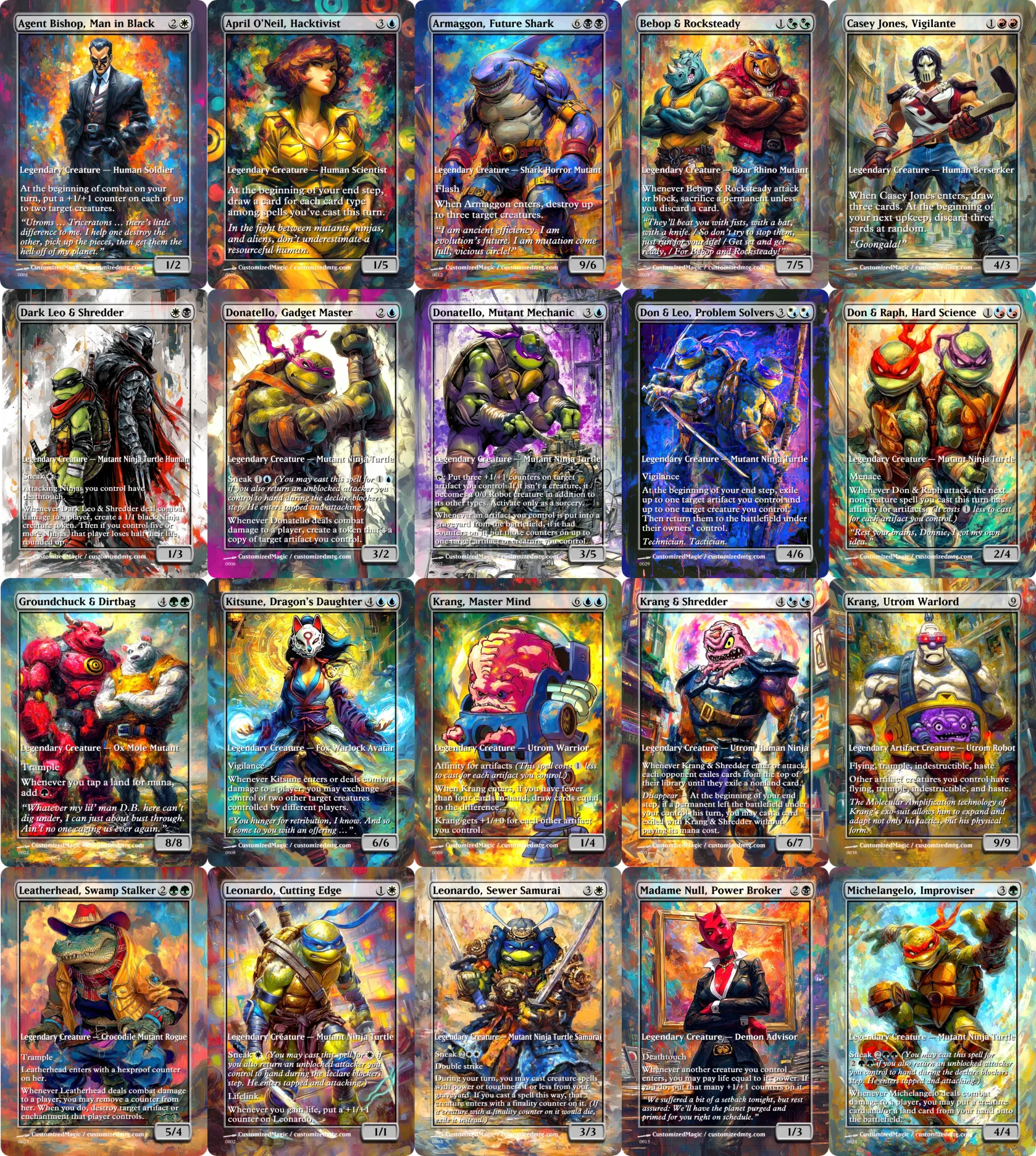 Teenage Mutant Ninja Turtles Commanders - Oil Painted Edition Part 1 of 2