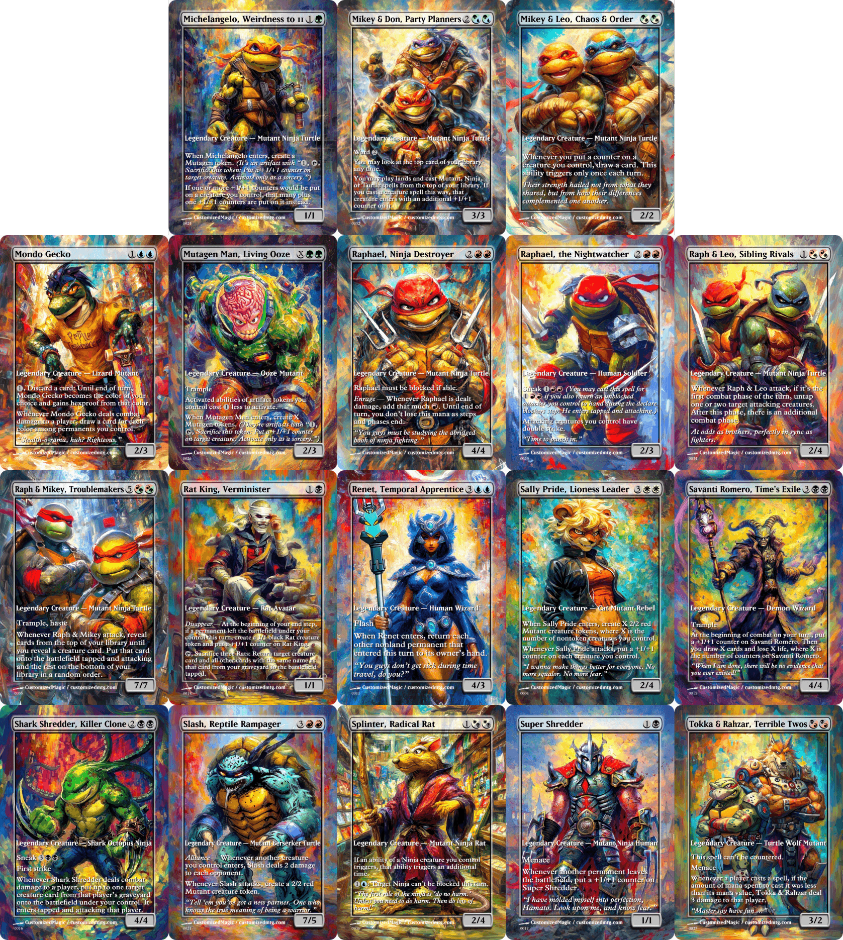 Teenage Mutant Ninja Turtles Commanders - Oil Painted Edition Part 2 of 2 Teenage Mutant Ninja Turtles Commanders - Oil Painted Edition Part 2 of 2