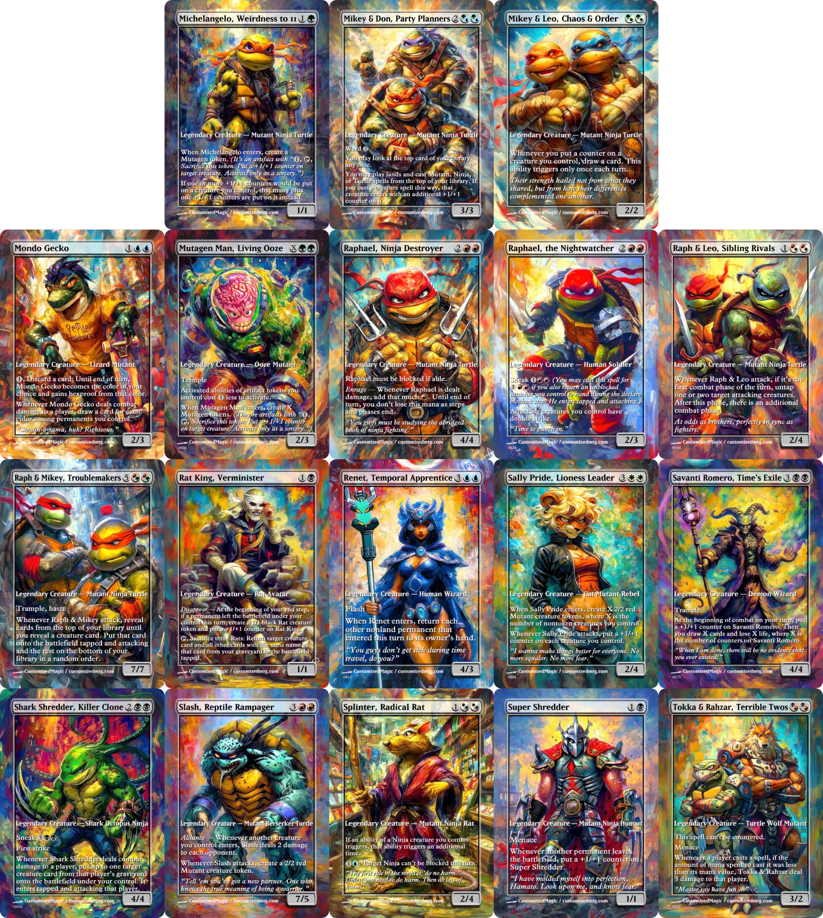 Teenage Mutant Ninja Turtles Commanders - Oil Painted Edition Part 2 of 2