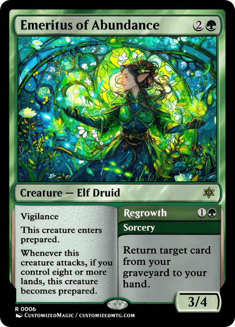 Secrets of Strixhaven -Emeritus Cycle | Emeritus of Abundance | Magic the Gathering / MTG Proxy Cards | Magic the Gathering Proxy Cards Secrets of Strixhaven -Emeritus Cycle | Emeritus of Abundance | Magic the Gathering / MTG Proxy Cards | Magic the Gathering Proxy Cards