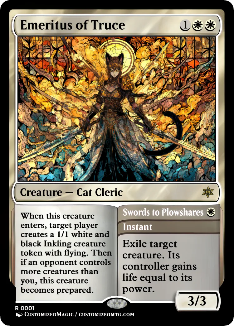 Secrets of Strixhaven -Emeritus Cycle | Emeritus of Truce | Magic the Gathering / MTG Proxy Cards | Magic the Gathering Proxy Cards