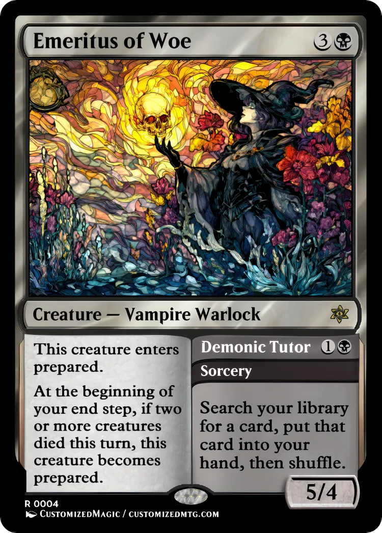 Secrets of Strixhaven -Emeritus Cycle | Emeritus of Woe | Magic the Gathering / MTG Proxy Cards | Magic the Gathering Proxy Cards