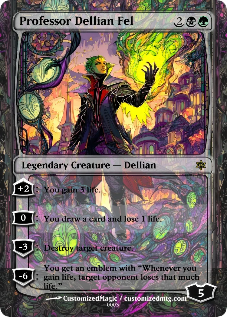 Professor Dellian Fel | Professor Dellian Fel.2 | Magic the Gathering / MTG Proxy Cards | Magic the Gathering Proxy Cards