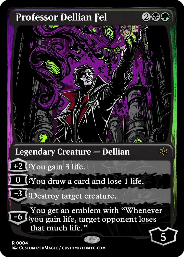 Professor Dellian Fel | Professor Dellian Fel.3 | Magic the Gathering / MTG Proxy Cards | Magic the Gathering Proxy Cards