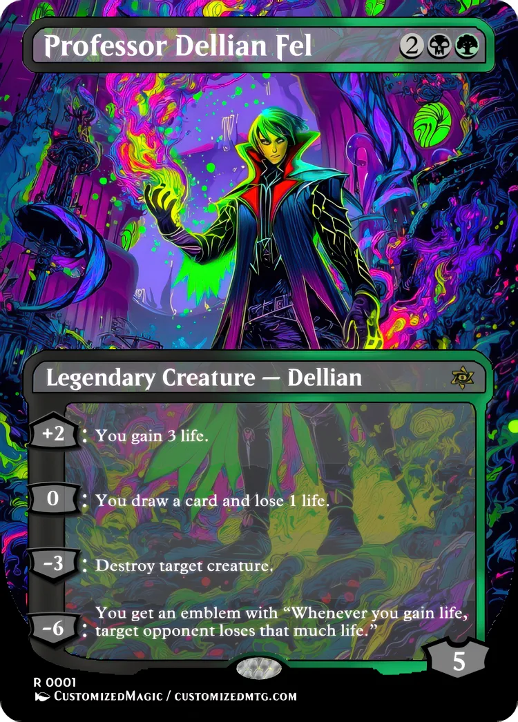 Professor Dellian Fel | Professor Dellian Fel | Magic the Gathering / MTG Proxy Cards | Magic the Gathering Proxy Cards