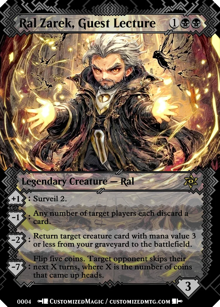 Ral Zarek, Guest Lecture | Ral Zarek Guest Lecture.3 | Magic the Gathering / MTG Proxy Cards | Magic the Gathering Proxy Cards