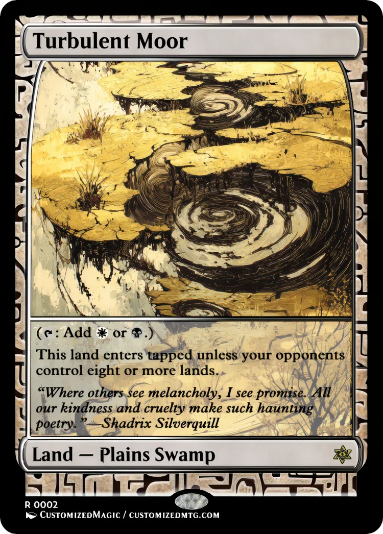 Turbulent Lands | Turbulent Moor | Magic the Gathering / MTG Proxy Cards | Magic the Gathering Proxy Cards