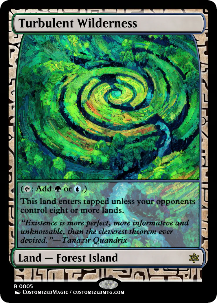 Turbulent Lands | Turbulent Wilderness | Magic the Gathering / MTG Proxy Cards | Magic the Gathering Proxy Cards