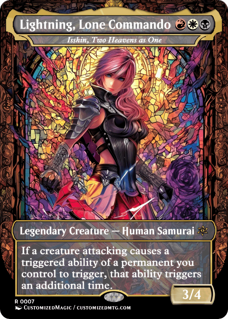 Isshin, Two Heavens as One | Lightning Lone Commando.2 | Magic the Gathering / MTG Proxy Cards | Isshin Lightning, Lone Commando