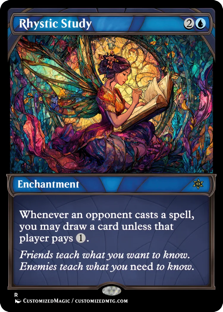 Rhystic Study | Rhystic Study.12 | Magic the Gathering / MTG Proxy Cards | Magic the Gathering Proxy Cards