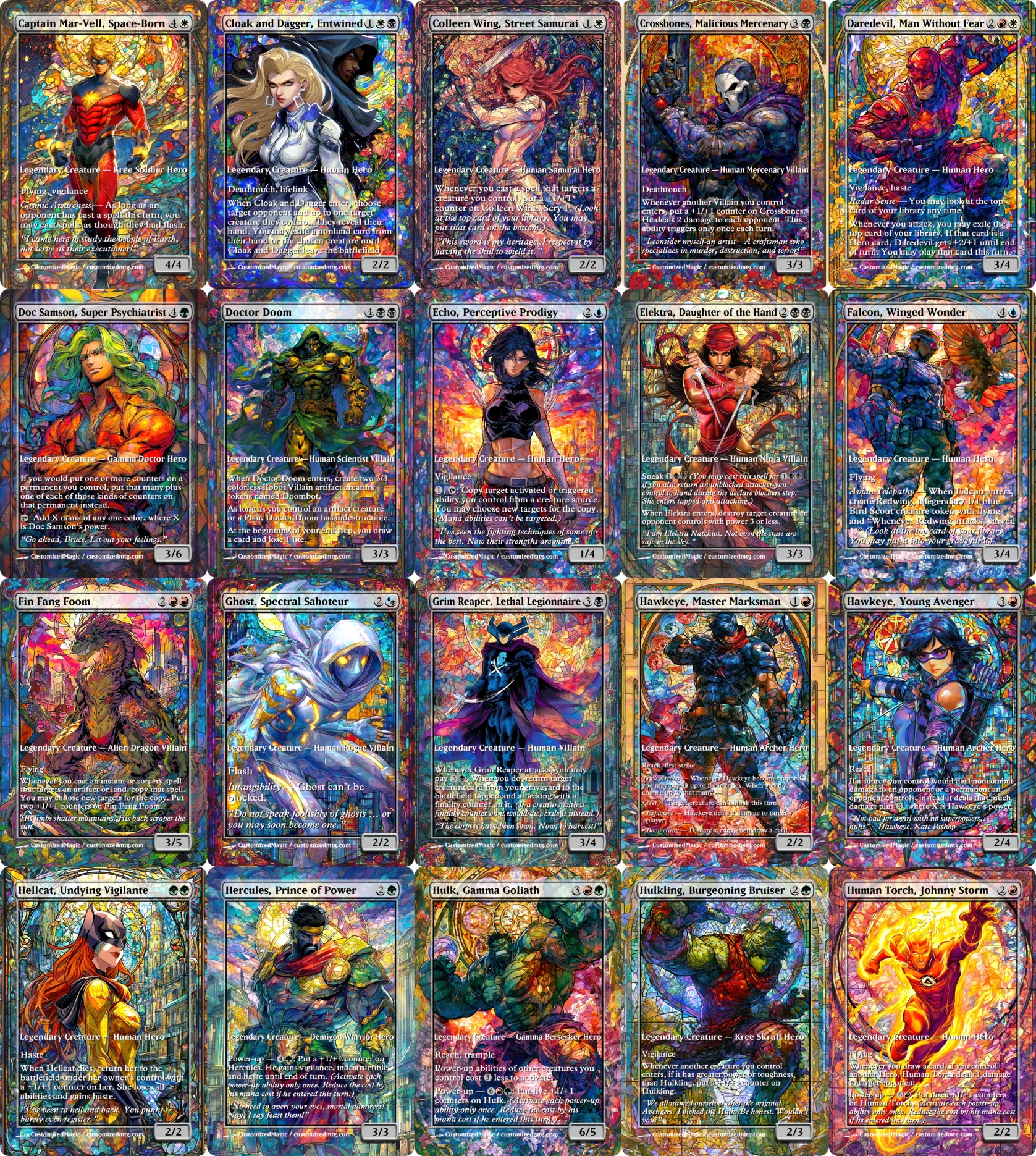 Marvel Super Heroes - Commanders - Stained Glass Edition Part 2 of 6