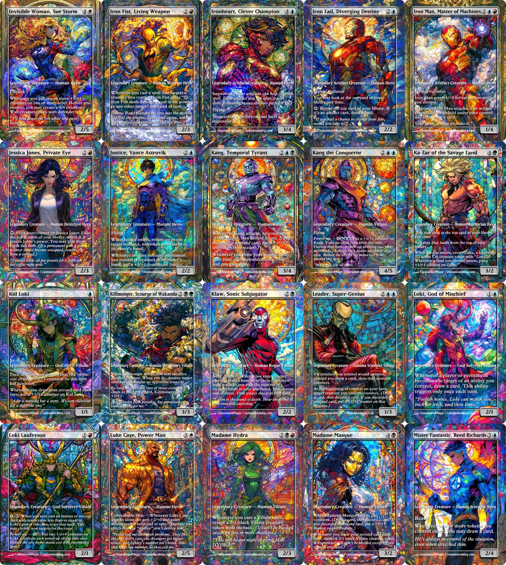 Marvel Super Heroes - Commanders - Stained Glass Edition Part 3 of 6