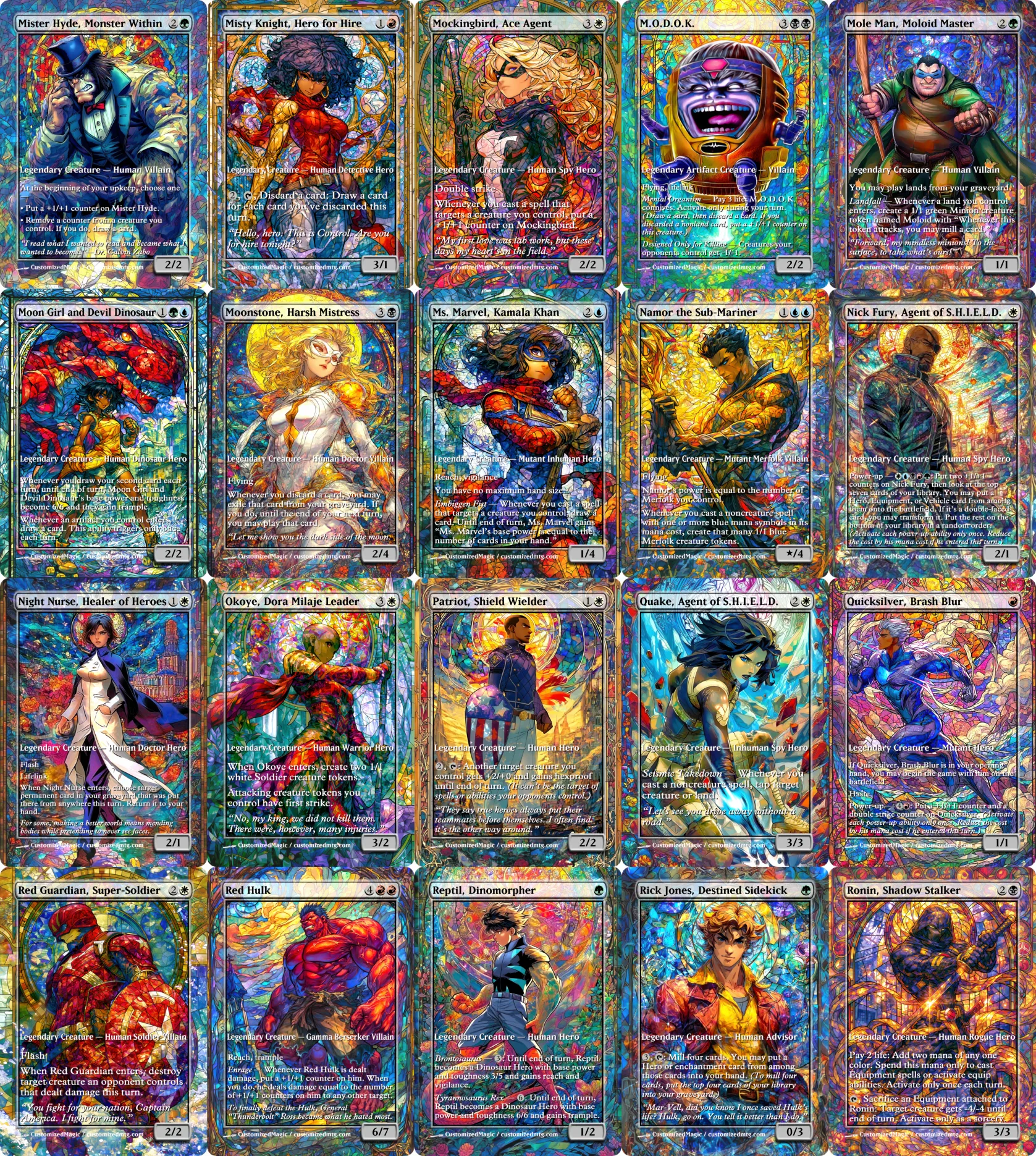 Marvel Super Heroes - Commanders - Stained Glass Edition Part 4 of 6
