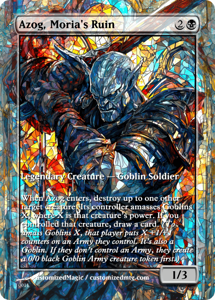 The Hobbit - Commanders Part 1 of 2 | Azog Morias Ruin | Magic the Gathering / MTG Proxy Cards | Magic the Gathering Proxy Cards The Hobbit - Commanders Part 1 of 2 | Azog Morias Ruin | Magic the Gathering / MTG Proxy Cards | Magic the Gathering Proxy Cards