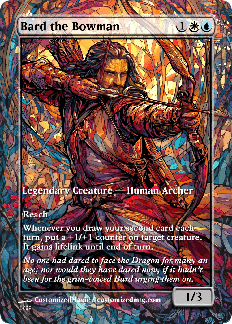 The Hobbit - Commanders Part 1 of 2 | Bard the Bowman | Magic the Gathering / MTG Proxy Cards | Magic the Gathering Proxy Cards The Hobbit - Commanders Part 1 of 2 | Bard the Bowman | Magic the Gathering / MTG Proxy Cards | Magic the Gathering Proxy Cards